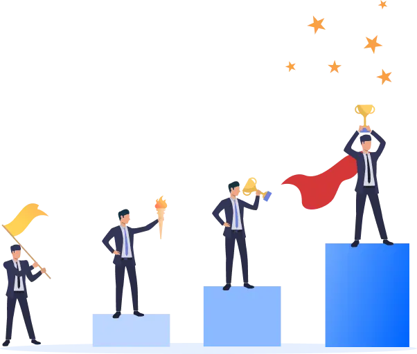 Milestones of Success Illustration