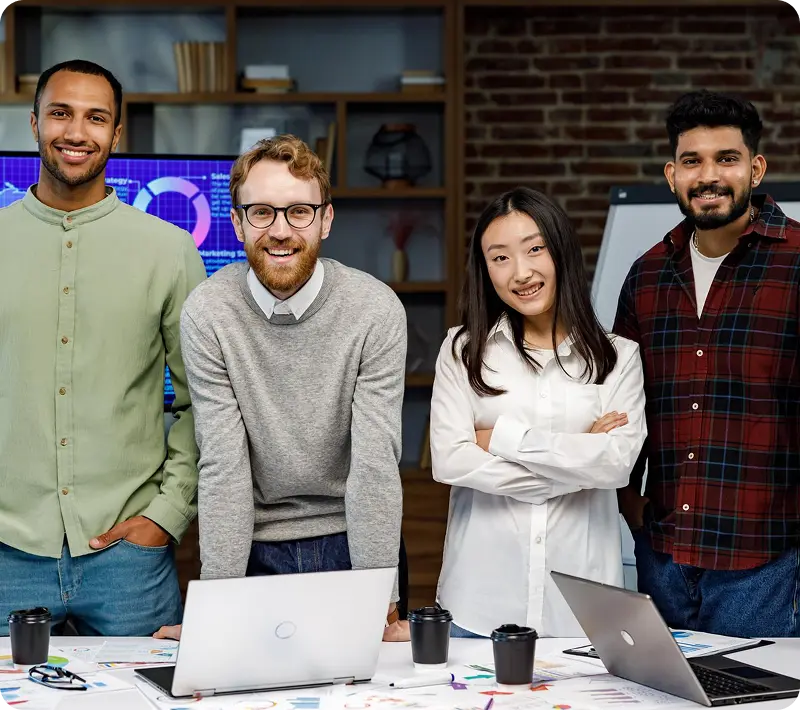 Marketing Team Digital marketing team discussing strategy